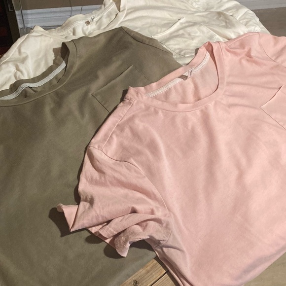 ZAFUL (3) Solid Chest Pocket High Low T-shirt - L - Picture 2 of 12